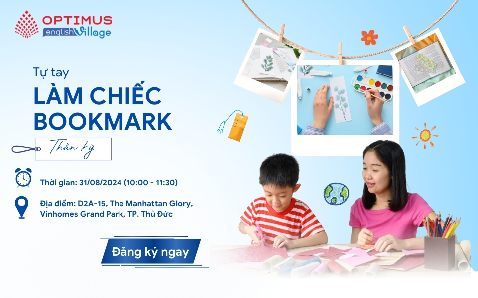 Workshop “Tự Tay Làm Chiếc Bookmark Thần Kỳ”